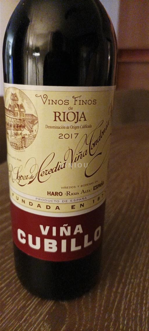 La Rioja Rioja R. López de Heredia Viña Tondonia Viña Cubillo 2017