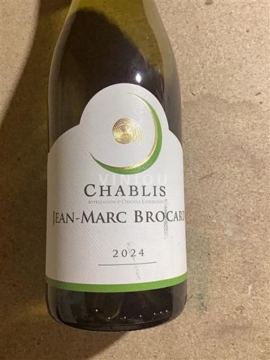 Rượu vang Blanc sec Jean-Marc Brocard 2024 Pháp Bourgogne Chablis AOC Grand Cru
