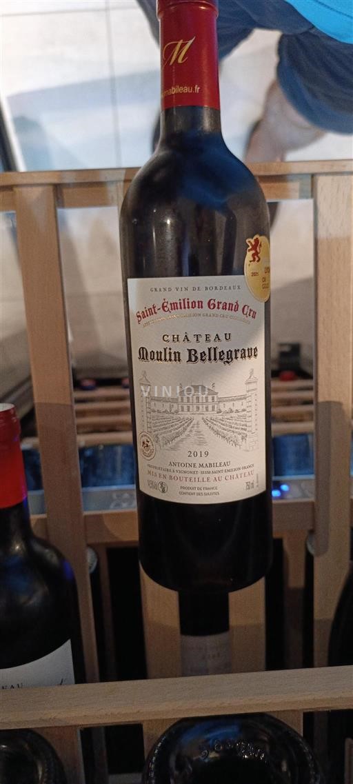 Bordeaux Saint-Émilion Grand Cru Château Moulin Bellegrave 2019