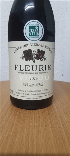 Beaujolais Fleurie Presti-Vin des Vieilles Vignes 2023