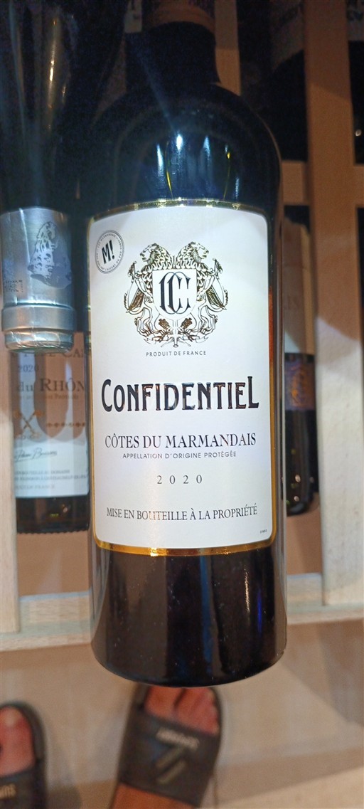 Sydväst Côtes-du-marmandais Les Caves de la Rive Droite Confidentiel 2020
