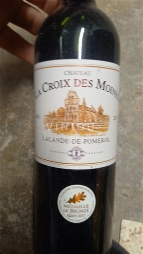 Burdeos Lalande-de-Pomerol Château La Croix des Moines 2015