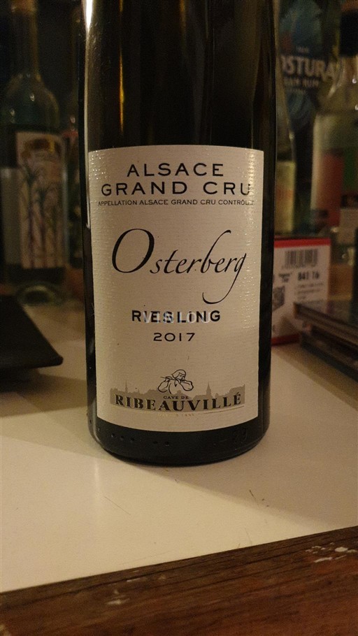 Alsacia Alsacia Gran Cru Grand Cru Cave de Ribeauvillé Osterberg 2017