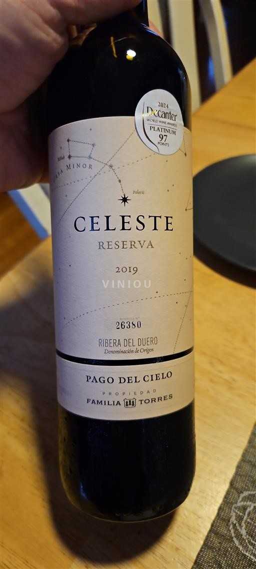 Castilien og León Ribera del Duero Pago del Cielo Celeste Reserva 2019