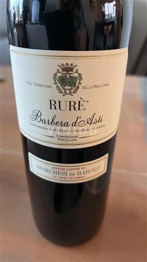 Piedmont Wines Barbera d'Asti Marchesi di Barolo Rurè Non-Vintage