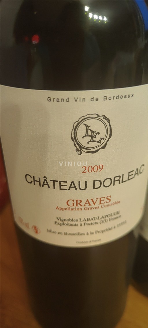 Bordeaux Graves Château Dorleac 2009