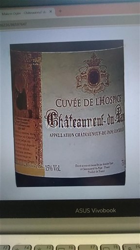 Údolí Rhôny Châteauneuf-du-Pape OGIER de l'Hospice 2020