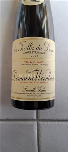Elsass Grand Cru Domaine Weinbach Les Treilles du Loup 2023