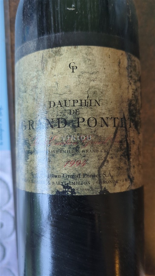 Bordeaux Saint-Émilion Grand Cru Grand Cru Château Grand Pontet Dauphin de Grand Pontet 1994