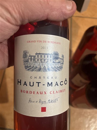 Bordeaux Bordeaux Clairet Château Haut-Macô 2021