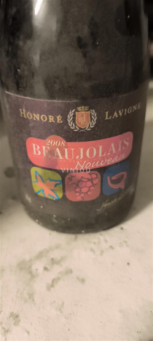 Beaujolais Beaujolais Nouveau Honoré Lavigne 2008