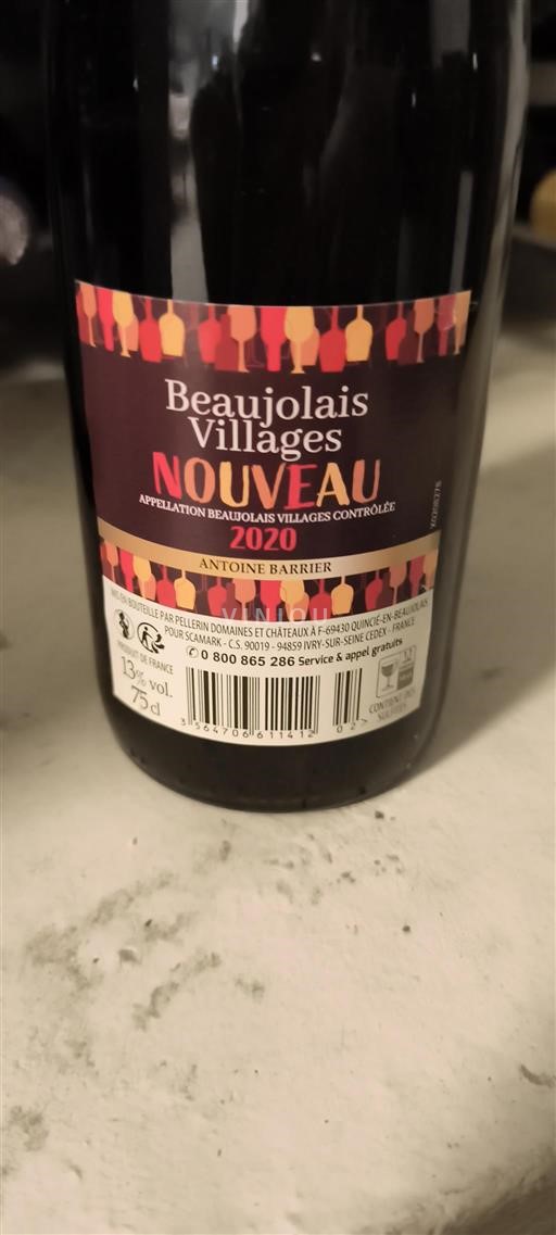 Beaujolais Beaujolais byar Antoine Barrier Nouveau 2020