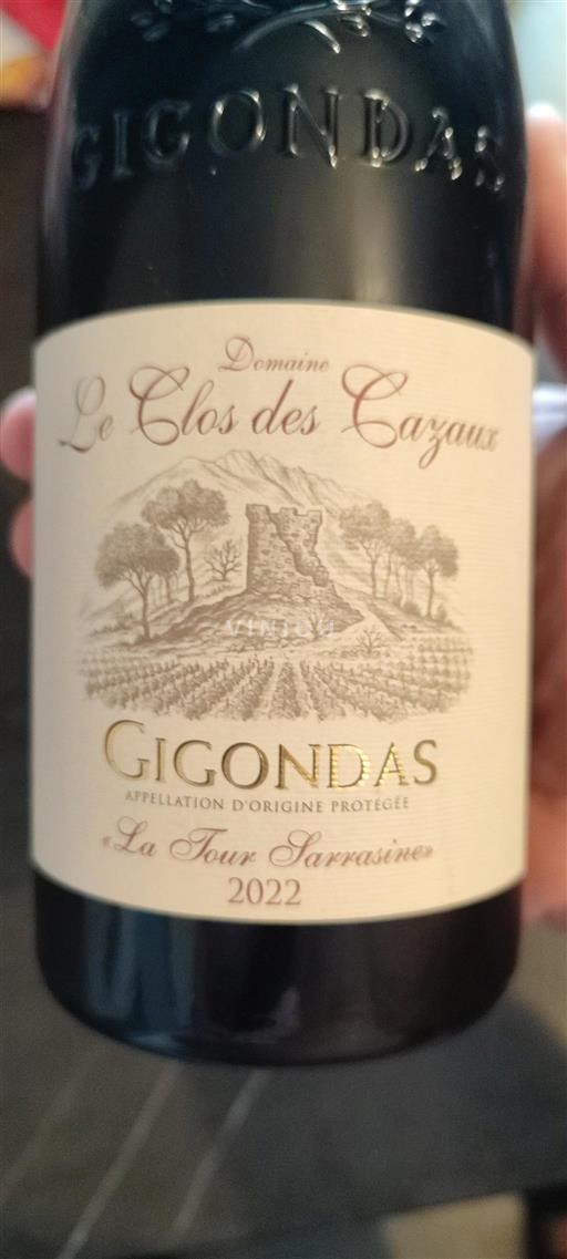 Rhône Valley Gigondas Le Clos des Cazaux La Tour Sarrasine 2022