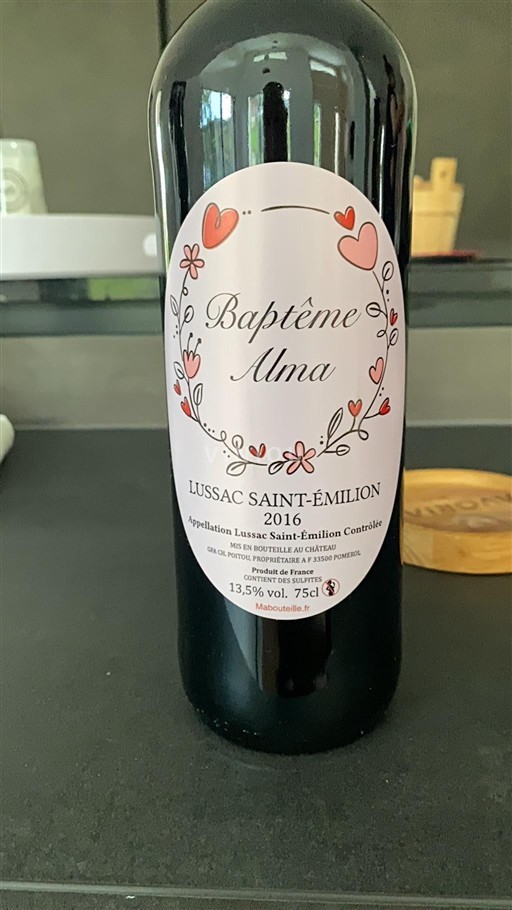 Bordeaux Lussac-saint-émilion GFA Ch. Poitou 2016