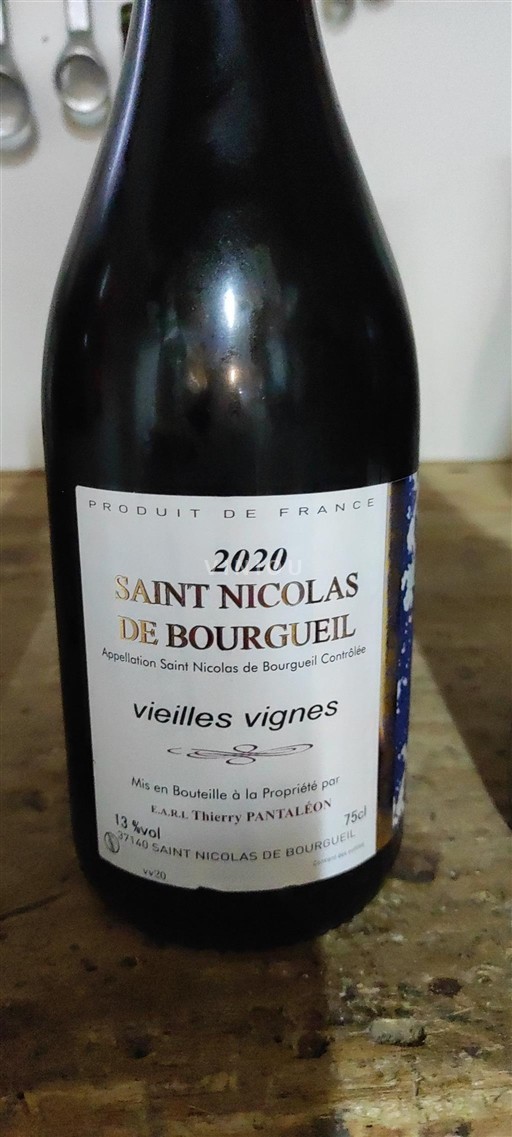 Loiretal Saint-Nicolas-De-Bourgueil Thierry Pantaléon Vieilles Vignes 2020