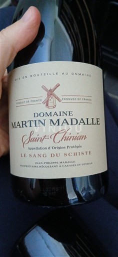 Languedoc Saint-Chinian Domaine Martin Madalle Le Sang du Schiste 2024