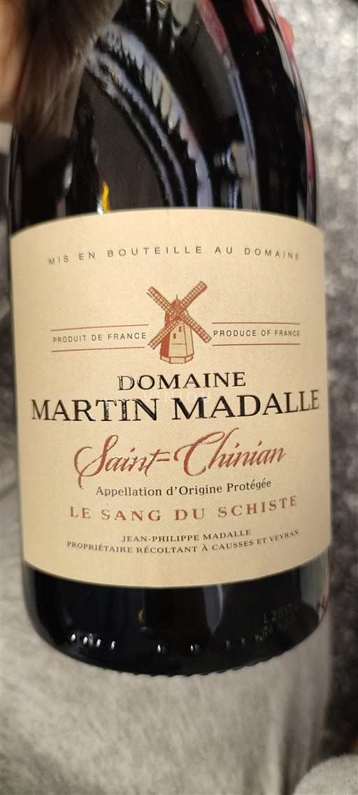 Languedoc Saint-Chinian Domaine Martin Madalle Le Sang du Schiste 2024