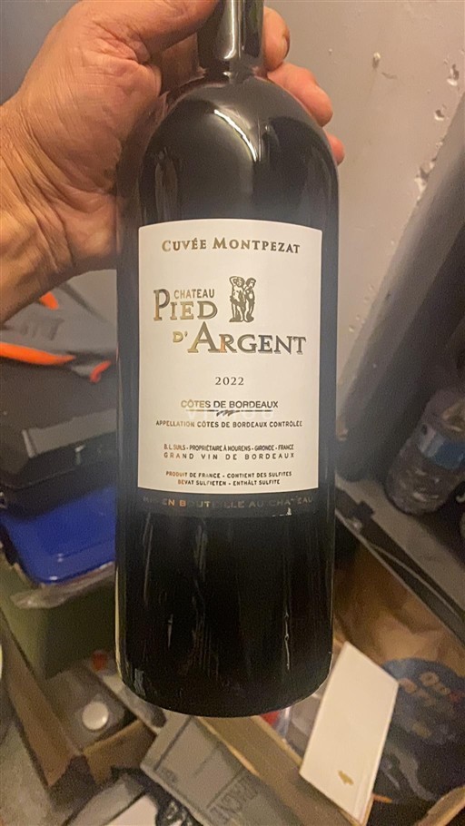 Bordeaux Côtes-de-Bordeaux Château Pied Argent Montpezat 2022