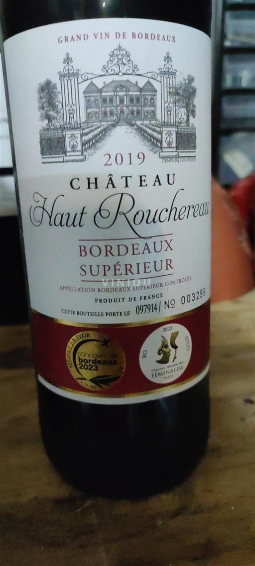 Bordeaux Bordeaux Supérieur Château Haut Rouchereau 2019