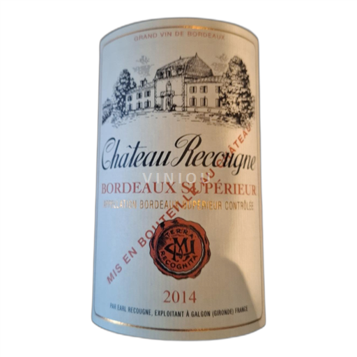 Bordeaux Bordeaux Supérieur Château Recougne 2014