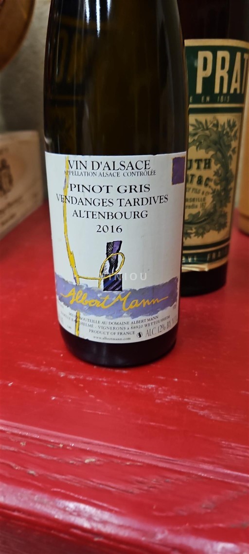Alsace Vendanges Tardives Albert Mann Altenbourg 2016