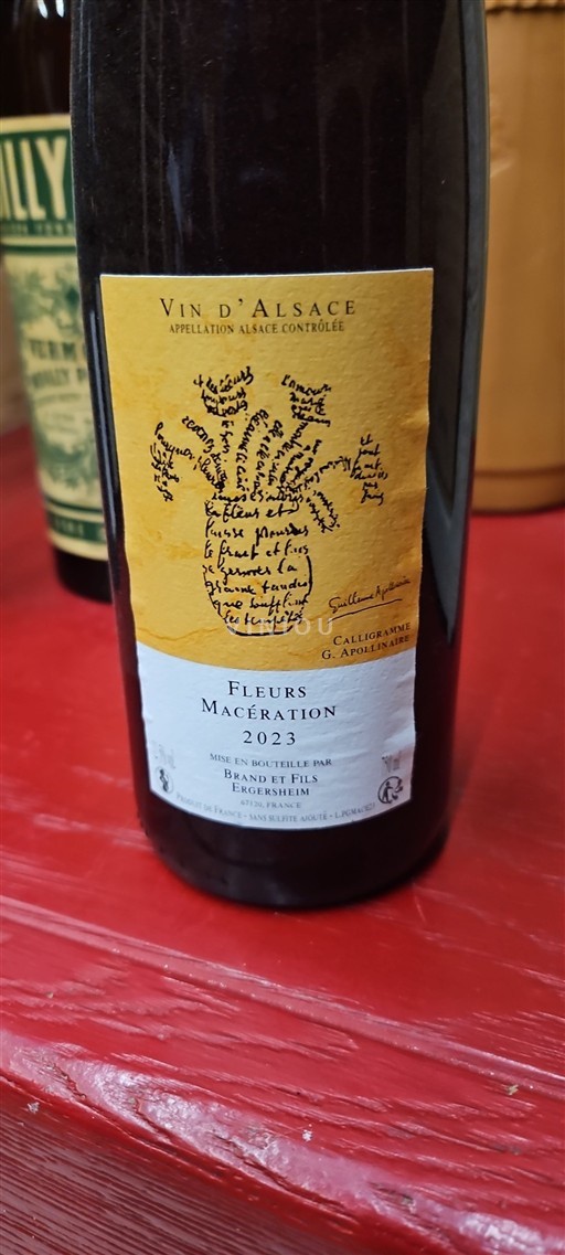 Alsace Grand Cru Brand et Fils Fleurs Macération 2023