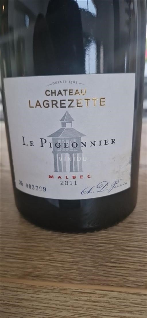 Lounais-Ranska Cahors Château Lagrézette Le Pigeonnier 2011