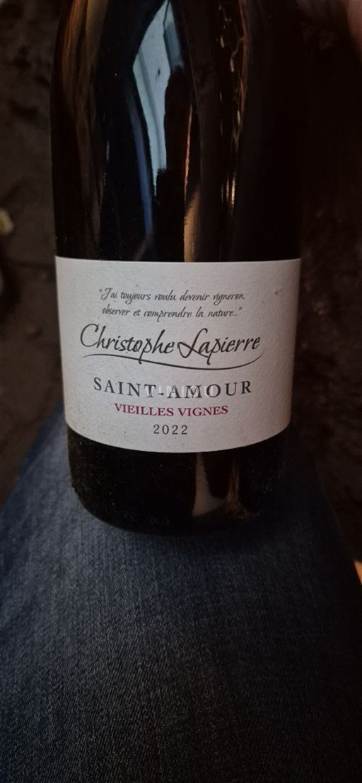 Vin Rouge sec Vieilles Vignes Christophe Lapierre 2022 France Beaujolais Saint-Amour AOC