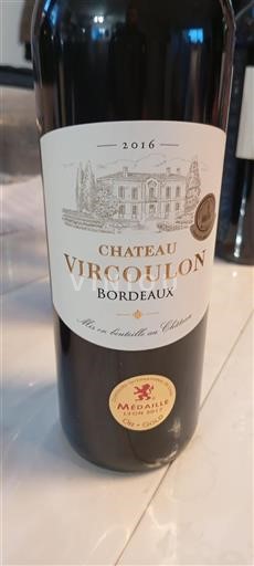 Burdeos Bordeaux Château Vircoulon 2016