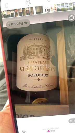 Bordeaux Château Vircoulon 2016