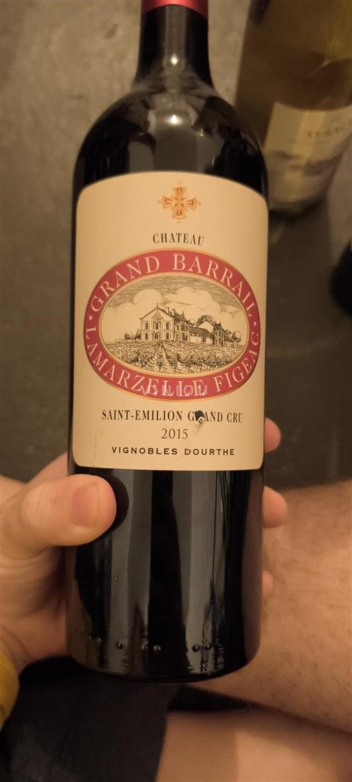 Bordeaux Saint-Émilion Grand Cru Grand Cru Château Grand Barrail Lamarzelle Figeac 2015