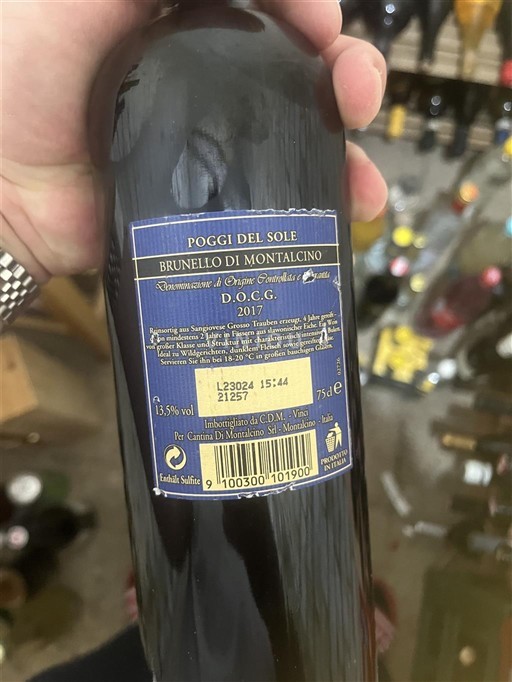 Toscana Brunello di Montalcino. Poggi del Sole 2017