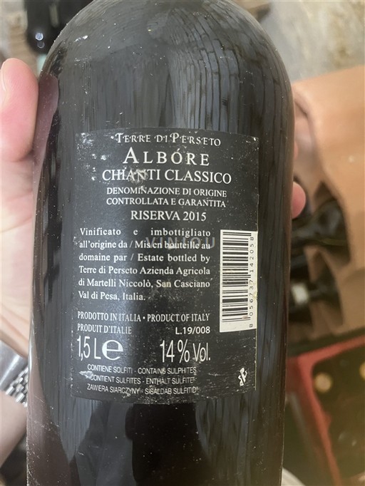 Toscana Chianti Classico Terre di Perseto Albòre 2015