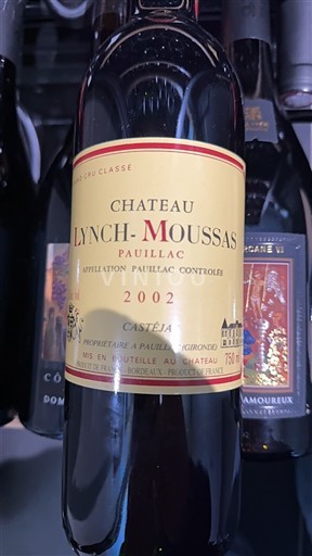 Bordeaux Pauillac Grand Cru Château Lynch-Moussas 2002