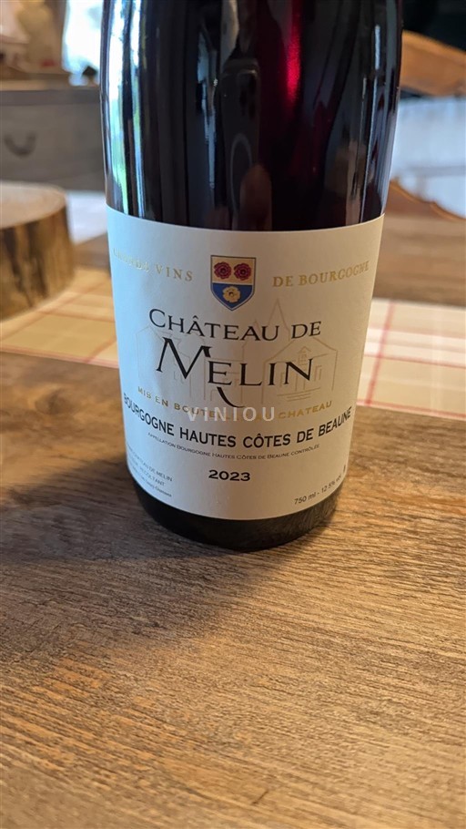 Vin Rouge sec Château Melin 2023 France Bourgogne Hautes Côtes de beaune AOC