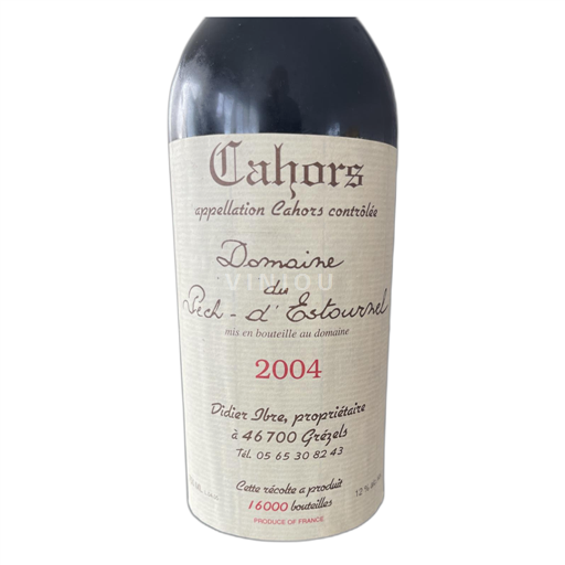 Sudoeste Cahors Domaine du Pech d'Estournel 2004