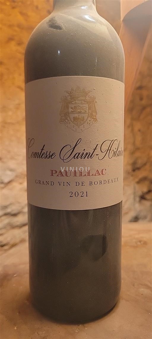 Bordeaux Pauillac Grand Cru Comtesse Saint-Hilaire 2021