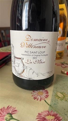 Languedoc Pic-saint-loup Domaine Villeneuve La Muse 2022