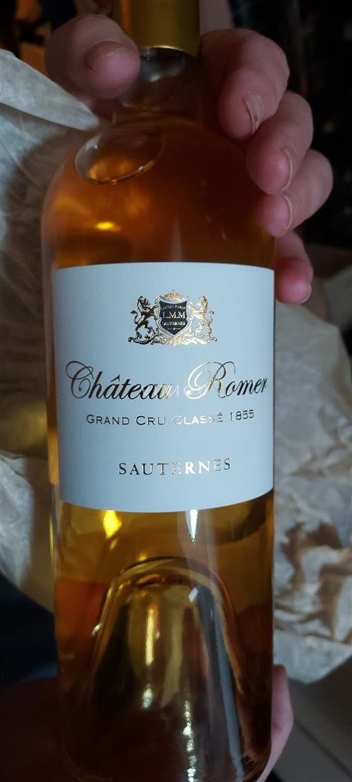 Bordeaux Sauternes Grand Cru Château Romer 2019