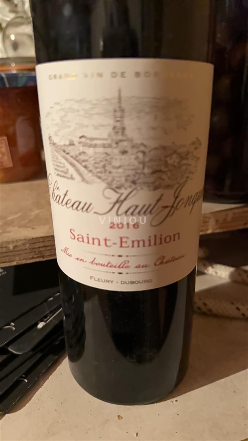 Bordeaux Saint-Émilion Château Haut-Jonquey 2016