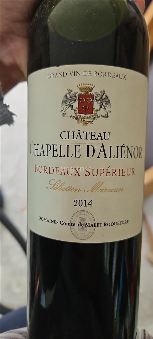 Bordeaux Bordeaux Supérieur Château Chapelle Aliénor 2014