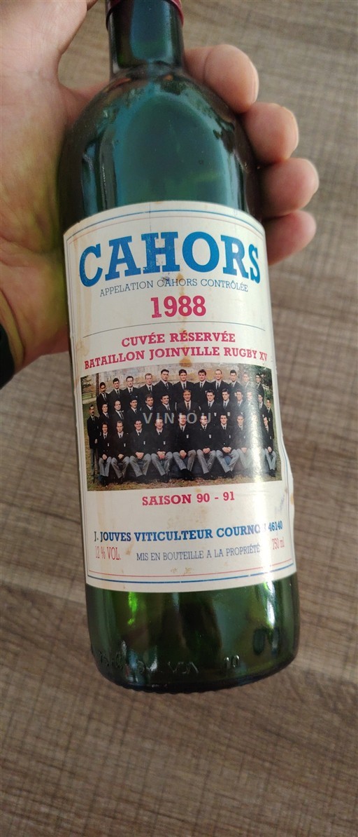 Southwest Cahors J. Jouves Réservée Bataillon Joinville Rugby XV 1988