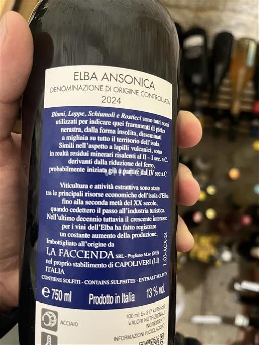 Toscana Elba La Faccenda Ansonica 2024