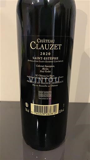 Bordeaux Saint-Estèphe Château Clauzet 2020