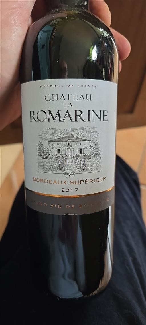 Bordeaux Bordeaux Supérieur Château La Romarine 2017