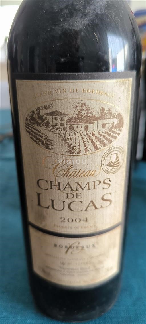 Burdeos Bordeaux Château Champs de Lucas 2004