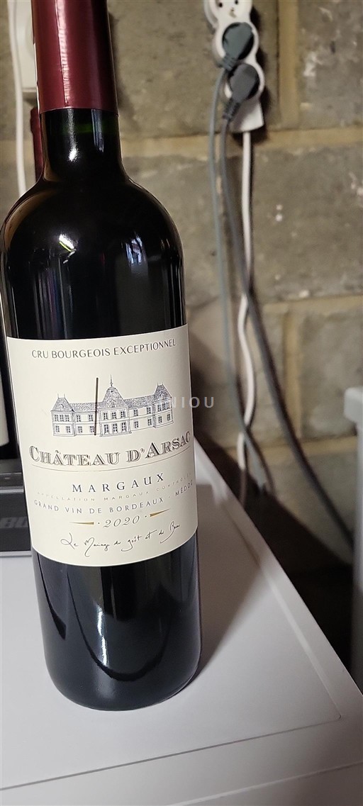 Bordeaux Margaux Cru Bourgeois Exceptionnel Château Arsac 2020