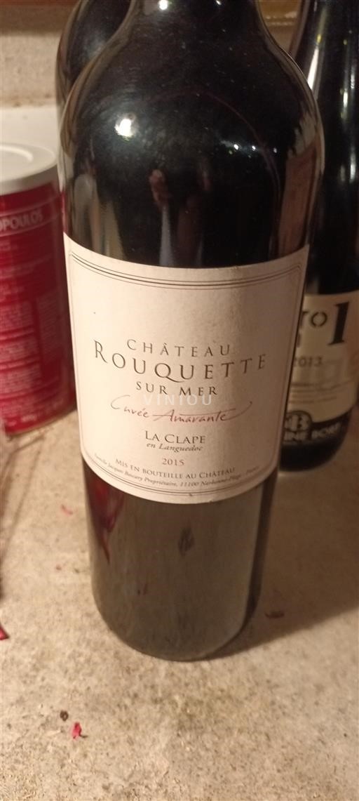 Languedoc La Clape Château Rouquette sur Mer Amarante 2015