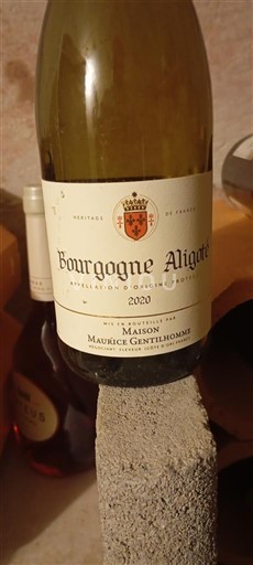 Borgoña Borgoña-Aligoté Maison Maurice Gentilhomme 2020