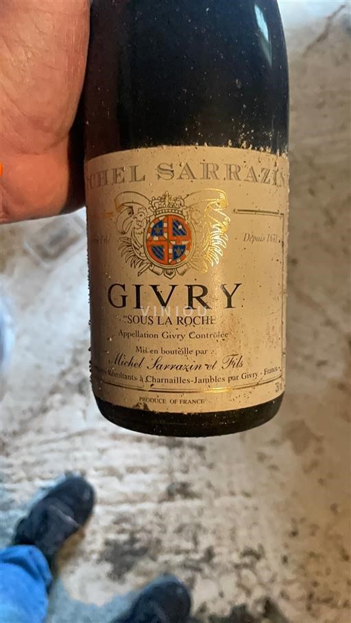 Burgundi Givry Michel Sarrazin et Fils Sous la Roche 2000